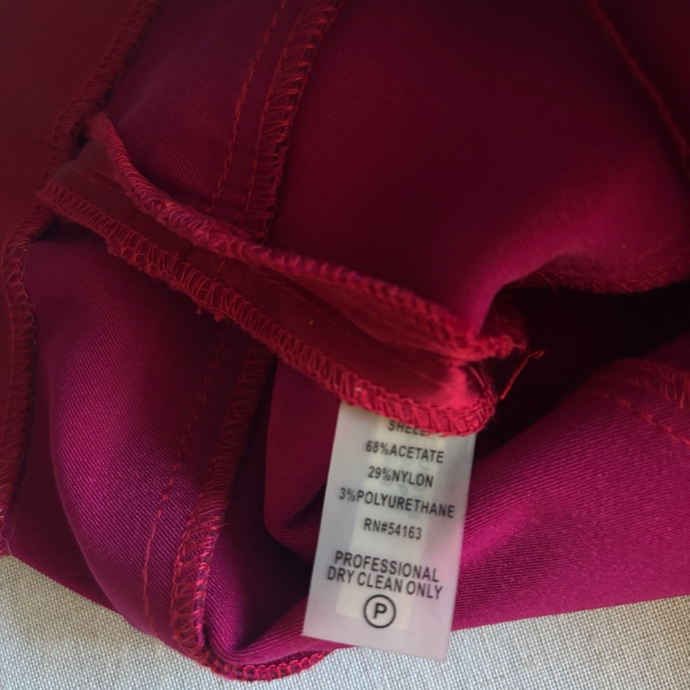 Calvin Klein Red Sleeveless Sheath Midi Dress Women’s Size 4 - Picture 11 of 11